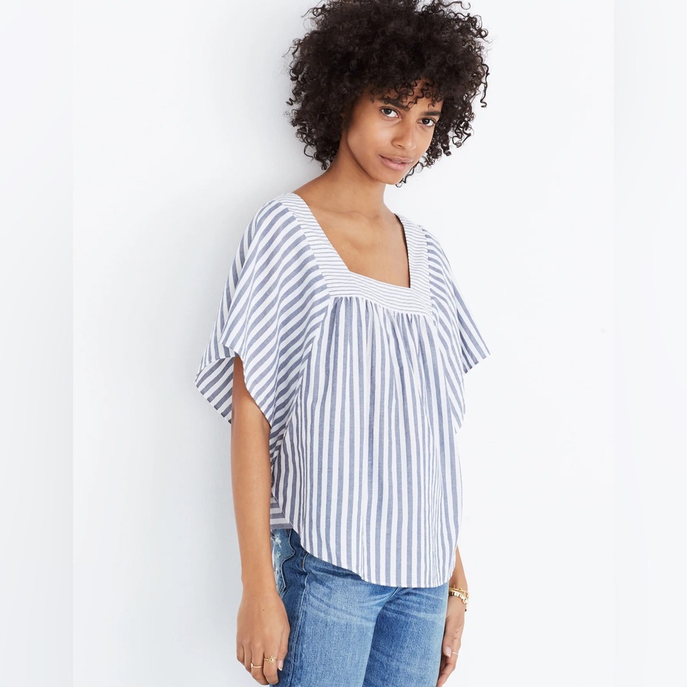 Madewell | Butterfly Top in Stripe Play | 2X